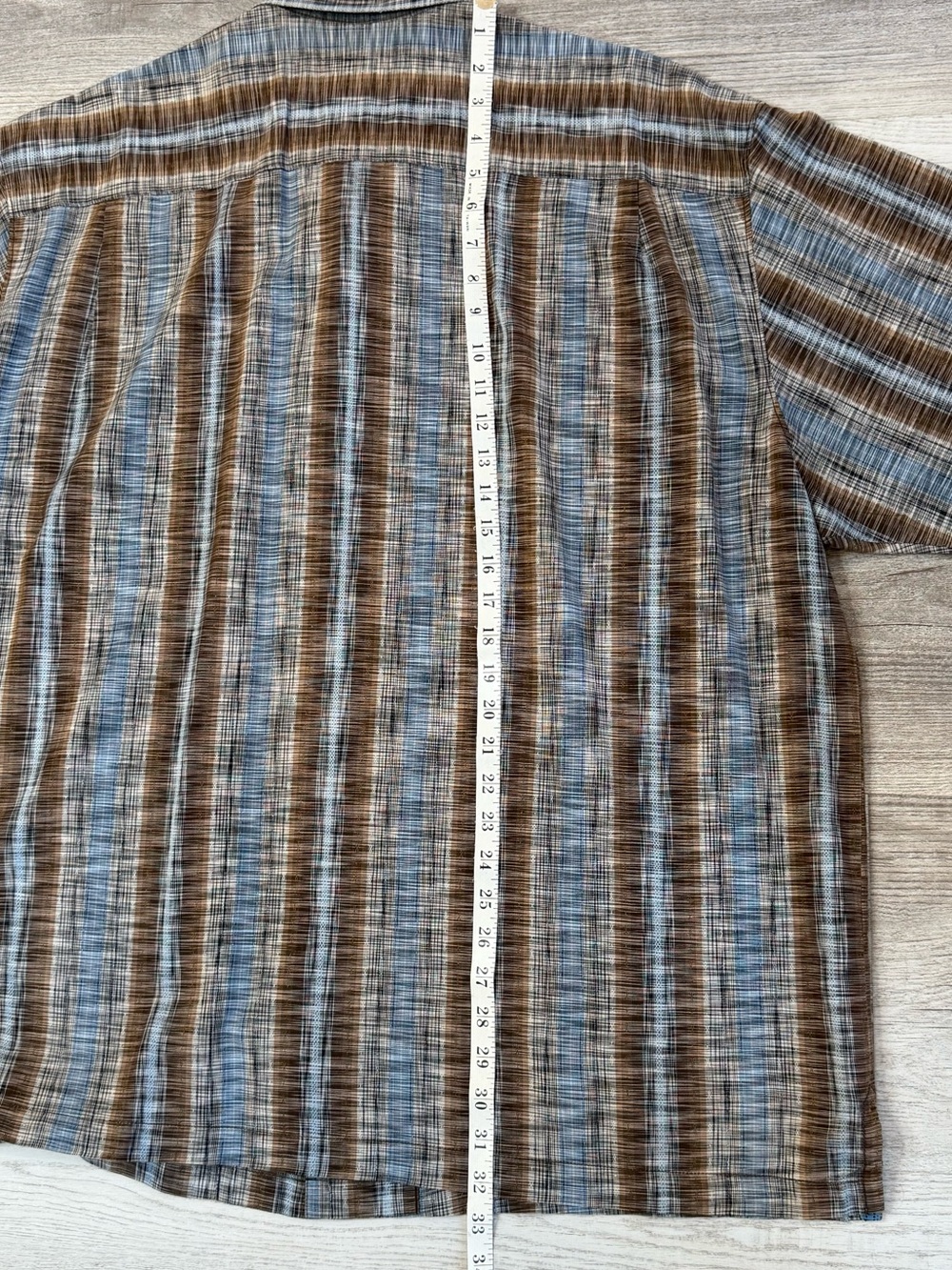 Tommy Bahama Striped Short Sleeve Silk Cotton Blend Camp Shirt Men’s XXL - Picture 10 of 11